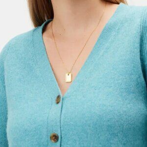 Amour Vert NWOT Mason Cashmere Cardigan in Aegean Teal Size M